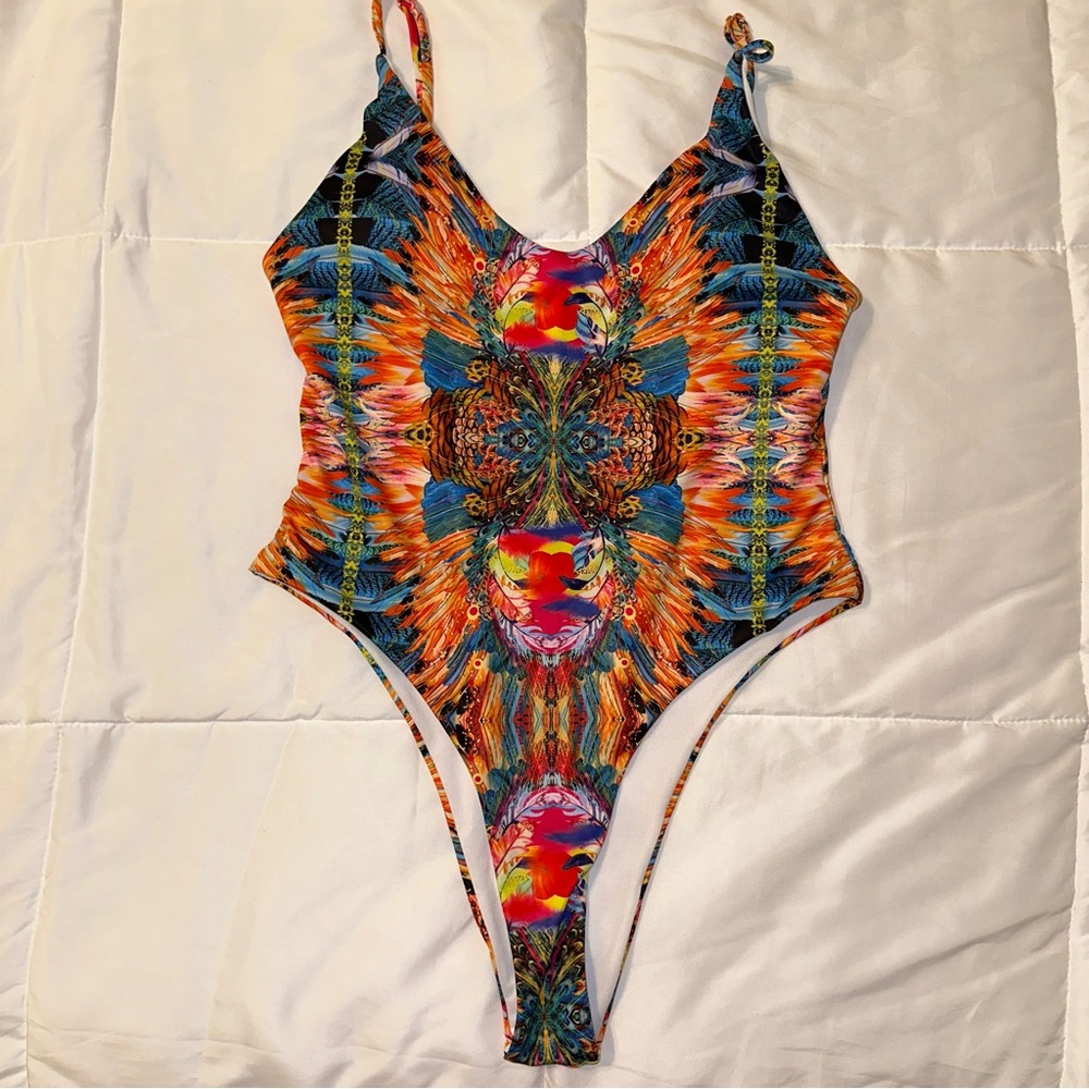 Cheeky one-piece with open back